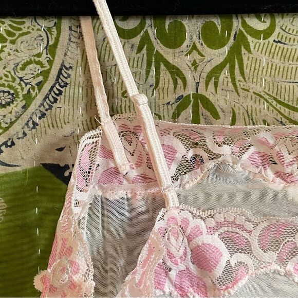 Vintage Y2K Rampage Fairy Blush and Cream Sheer Camisole Size Large - Picture 7 of 13